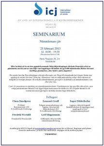 Inbjudan seminarium