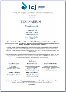 Inbjudan seminarium